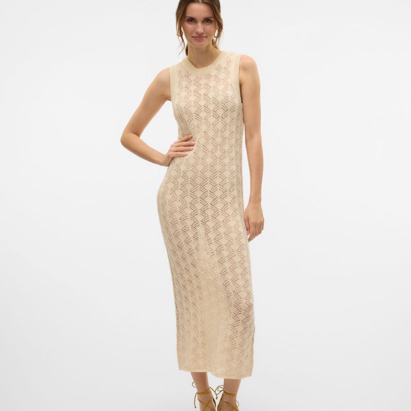 Длинное платье без рукавов с вышивкой Verena для женщин VERO MODA