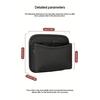 1pc car-mounted storage bag: leather car storage bag with multi-functional adhesive design, car phone bag, in-car phone holder p