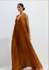   minimalist tulle suspender pleated suspender big swing dress new solid color women's summer thin collar dress