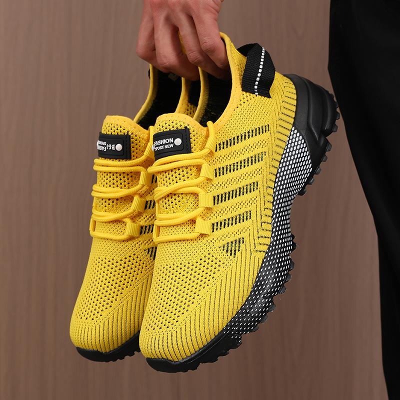New Mesh Men'S Running Shoes Outdoor Casual Walking Fashion Sports Shoes Breathable Comfortable Training Tennis Shoes For Men