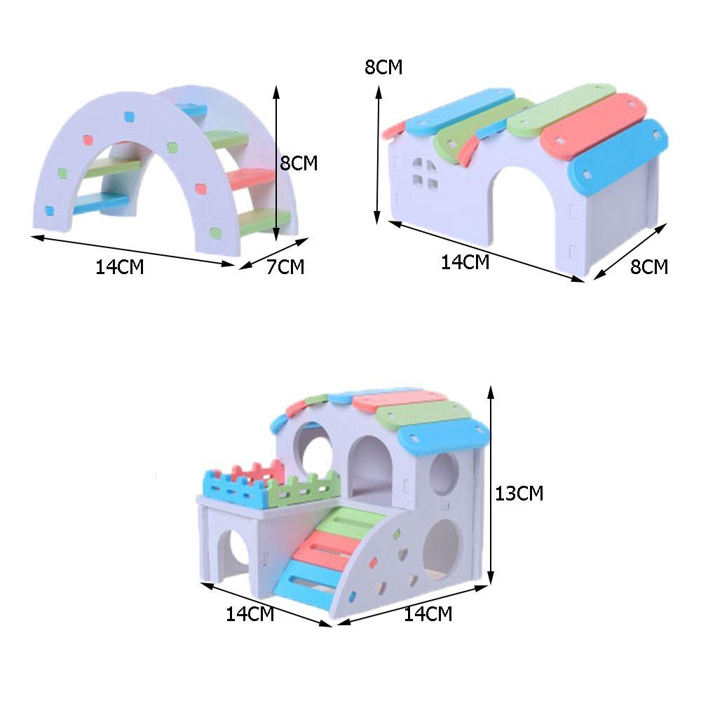 Лестничный домик для шиншиллы, сборка домика для хомяка, товары для животных, игрушка для питомца, игрушка для упражнений для хомяка