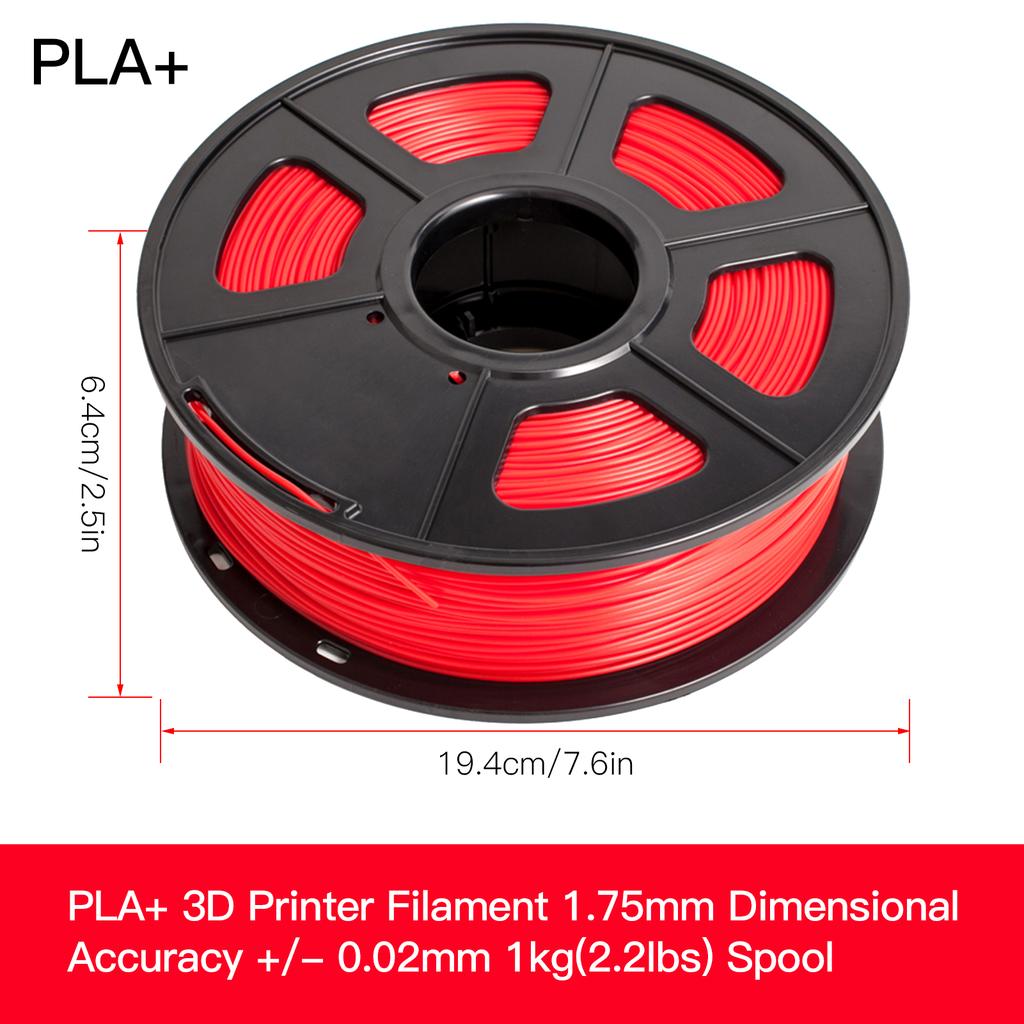 SUNLU PLA 3D Printer Filament 1.75mm Dimensional Accuracy 0.02mm 1kg 2.2lbs Spool Blue