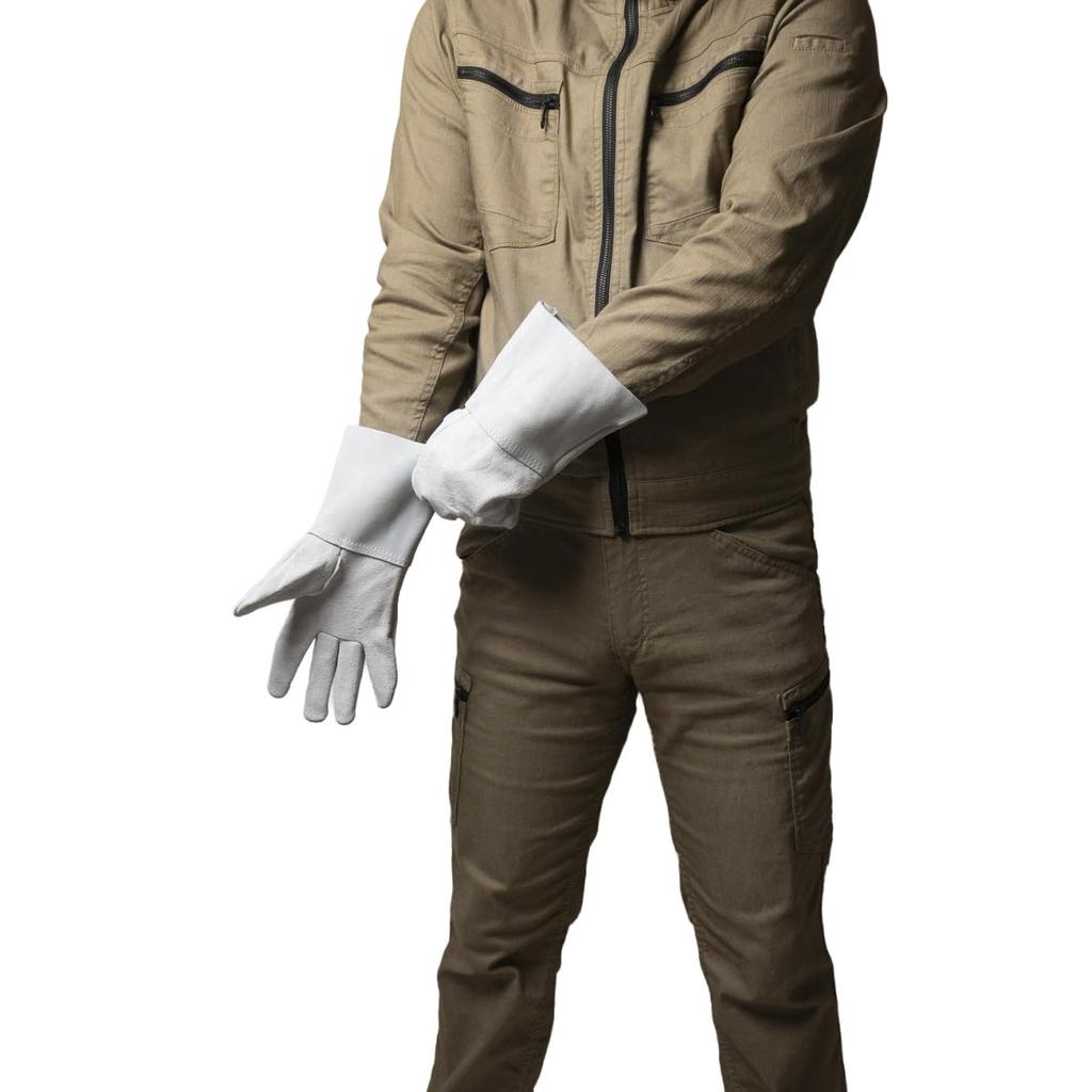 ACE AG055Y Cowhide Welding Gloves, Gray, Size L
