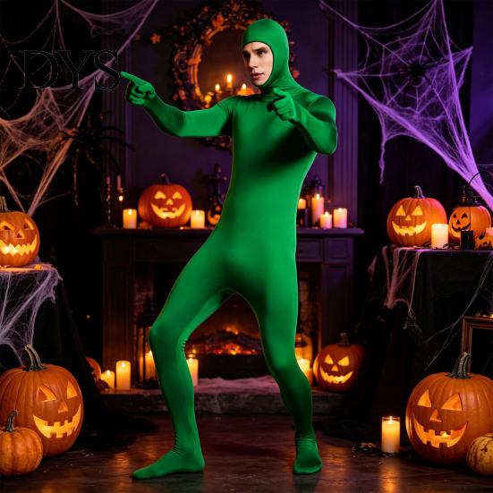 Костюмная вечеринка Единый костюм Zentai на все тело для мужчин и женщин, С открытым лицом, Костюм для косплея на Хэллоуин, Эластичный спандекс для взрослых, Для вечеринок, Сценических выступлений