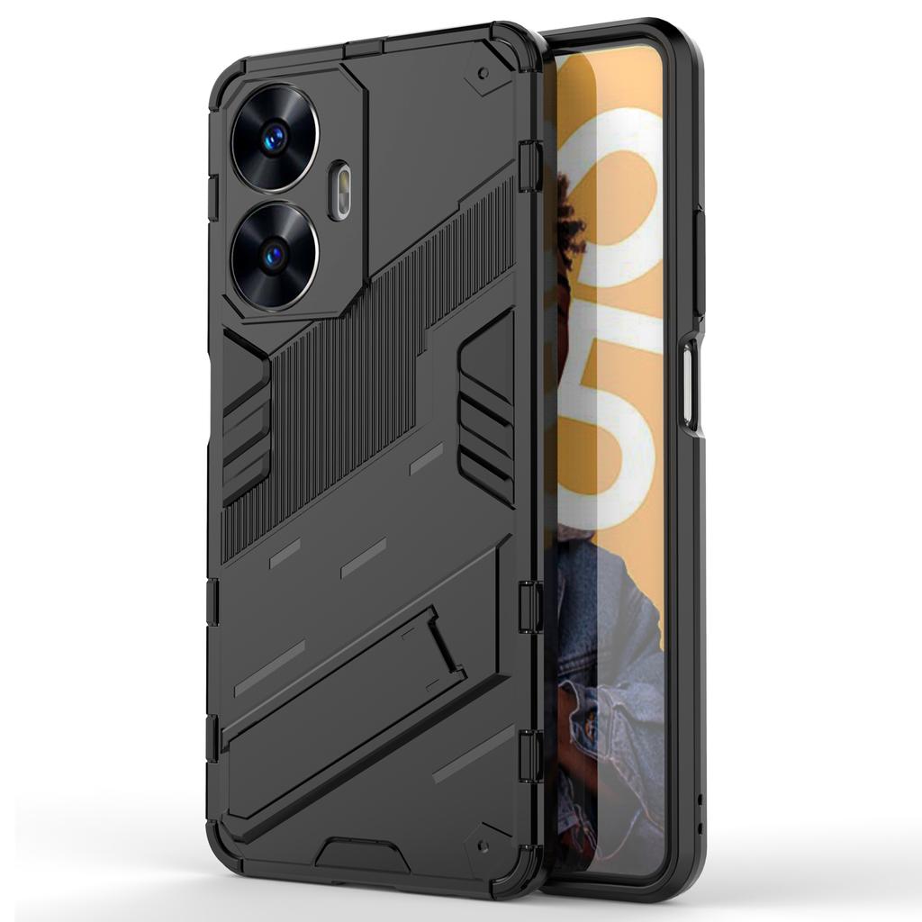 Для Realme C55 4G Чехол-подставка для телефона Защитный чехол из ПК+ТПУ против царапин