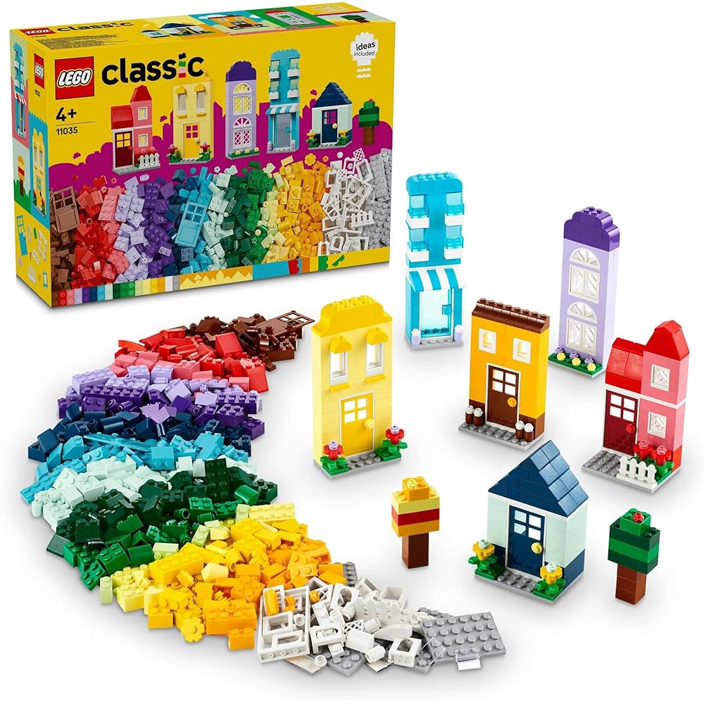 LEGO Classic Build Your Own House Toy Set Educational Blocks for Kids Ages 4-6 11035