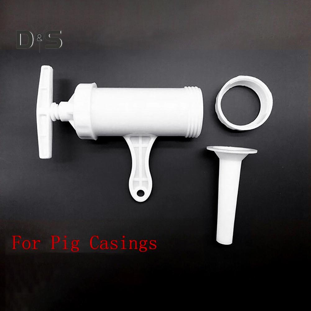Decorations Home Kitchen Manual Meat Sausage Filler Stuffer Funnel Salami Maker Machine
