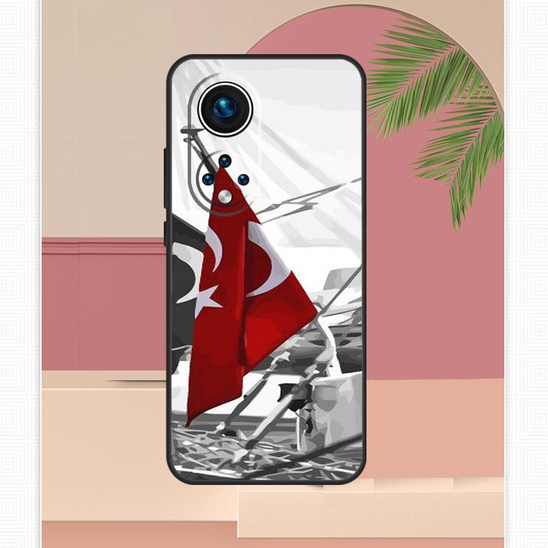 Чехол с флагом Турции для Honor Magic 7 Lite 5 6 8 Pro Honor 400 200 X9c X9b X9a X8b X8a X8c 50 70 90