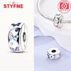 New Silver 925 Blue Dragonfly Butterfly Charms Beads Fit Bracelet for Women DIY Fine Jewelry Accessories Beads Gifts