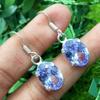 Топаз драгоценный камень 925 пробы посеребренные женские серьги ювелирные изделия PQY-IJ6118