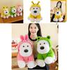 Adorable Plush Highland White Terrier Dog Toy Soft And Cuddly With Bee And Frog Outfits For Kids