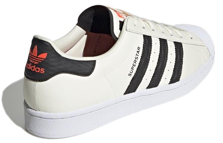 adidas Кроссовки Originals Superstar 'Белый Черный Оранжевый' FU9530