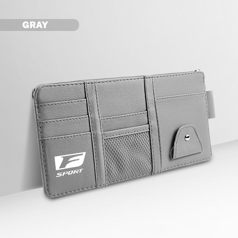 Car Sun Visor Storage Card Bag Glasses Clip Phone Holder For Lexus F SPORT ES UX 300e GS GX IS LS LX CT LC LBX NX RX 350h 450h AFG1