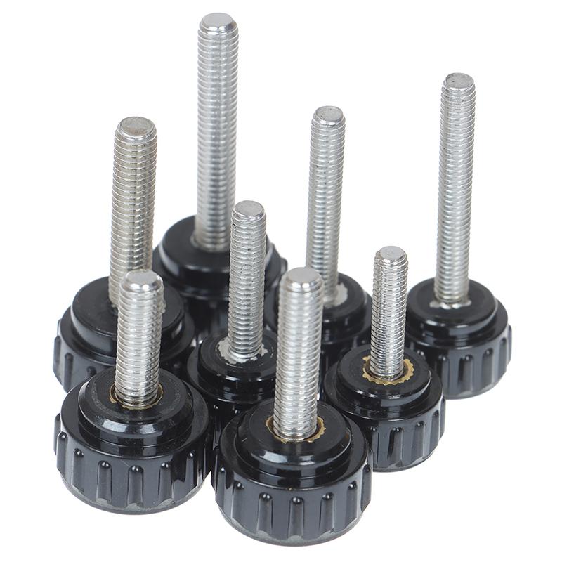 M4 M5 Нейлоновый винт с накатанной головкой и круглой пластиковой головкой, ручка с накатанной головкой, бакелит