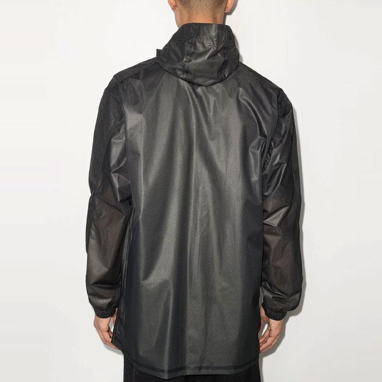 Y-3 Ss22 вогнутая тисненая однотонная буква логотипа молния ветровка мужская верхняя одежда черный HG8605