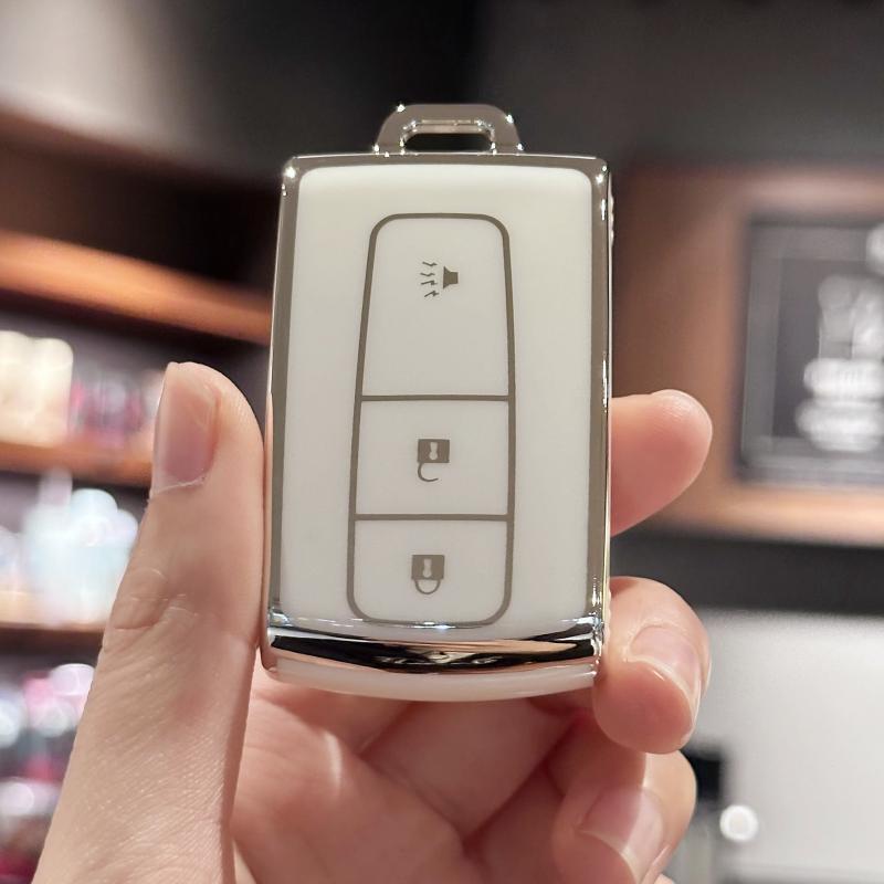 Чехол для автомобильного брелока с брелоком из искусственной кожи для Toyota Prius 2004 2005 2006 2007 2008 2009