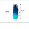 Large Capacity Sports Water Bottle Leak Proof Gradient Color Plastic Cup Drinking Outdoor Travel Portable Gym Fitness Jugs