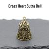 «Блок-подвеска в виде колокольчика в форме сердца из латуни — украшение для сумки на машину по фен-шуй»