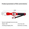 Fishing Lip Gripper Fish Plier Hand Grip Portable Aluminum Alloy Fishing Grip Hook Gripper With Weight Scale Fishing Accessories
