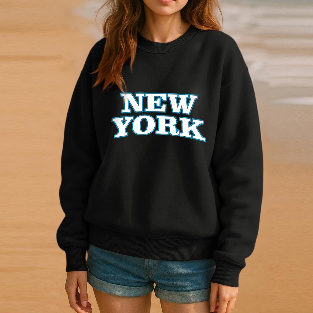 Crewneck Sweatshirt For Women Fall Graphic Sweatshirts Vacation Long Sleeve Drop Shoulder Pullover