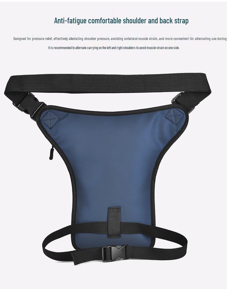 Мужская многофункциональная водонепроницаемая набедренная сумка кроссбоди для повседневных занятий спортом и велоспорта