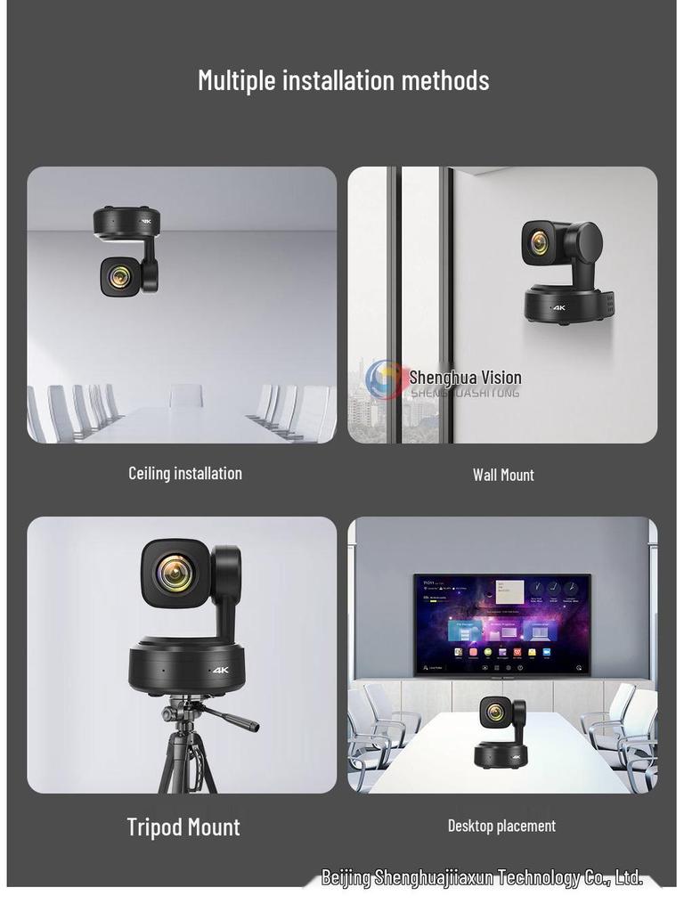 SH-VK10M 4K Ultra HD Video Conference Camera with AI Humanoid Tracking