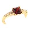 Solitaire Gold Plated 'Celestina' Garnet