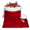 1Pc Santa Claus Large Gift Sack Christmas Eve Present Bag Party Santa Prop Holiday Gift Pouch Drawstring Bag for Candy & Toy