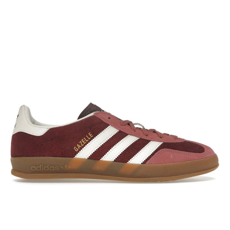 Adidas Gazelle Indoor Maroon Preloved Crimson Unisex Sneakers Red Cloud-White IF9647