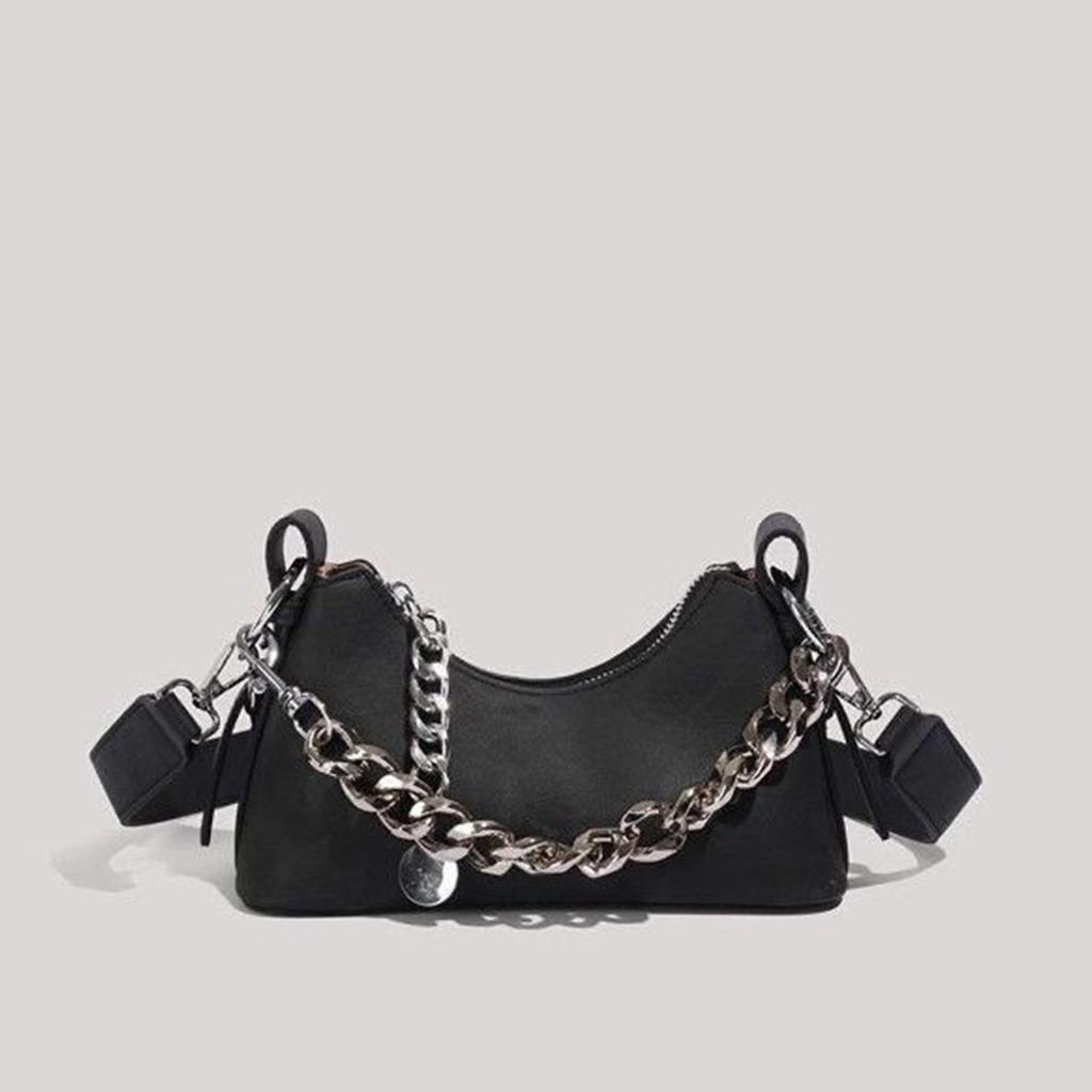 Женская однотонная универсальная многослойная сумка из искусственной кожи на молнии через плечо, сумка через подмышку, сумка-мессенджер