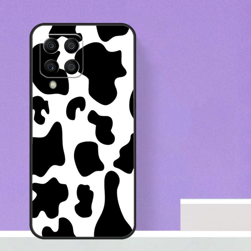 Белый черный коровий принт для Samsung Galaxy M55 M15 M13 M33 M53 M20 M30s M31s M12 M32 M52 M11 M51 M14 M34 M54 чехол