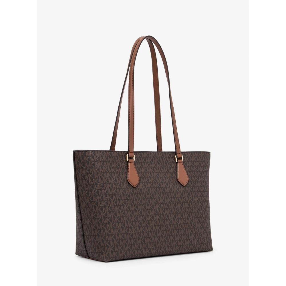 Michael Kors БОЛЬШАЯ СУМКА SHEILA со средней застежкой MK SIGNATURE 35S4G6HT9B200 КОРИЧНЕВАЯ