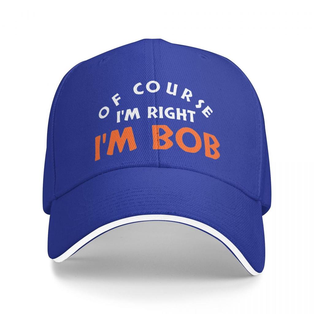 Мода, конечно, я прав, я Боб, забавные бейсболки, унисекс, шляпа Snapback, формальные регулируемые кепки для гольфа, шляпа