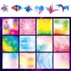 Origami Origami Star Confetti Gradient Colorful Printed Thousand Cranes Origami of [150 Sheets] Case, Origami, Kids' Handmade, Origami, Origami,