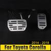 Для Toyota Corolla E180 E170 E160 2014 2015 2016 2017 2018 педаль газа акселератора педали тормоза нескользящая крышка накладка аксессуары