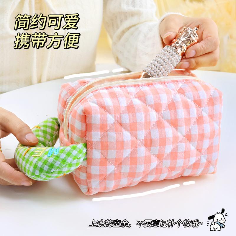 Косметичка Macaron, портативная, высококачественная, ветрозащитная сумка, большая вместительная сумка для хранения, симпатичная сумка для хранения