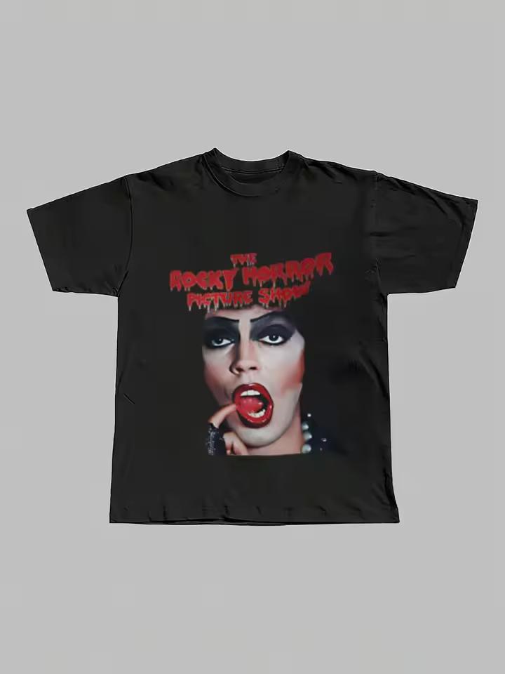 "The Rocky Horror Show" graphic T-shirt casual and soft 220g pure cotton short-sleeved top unisex and suitable for all seasons