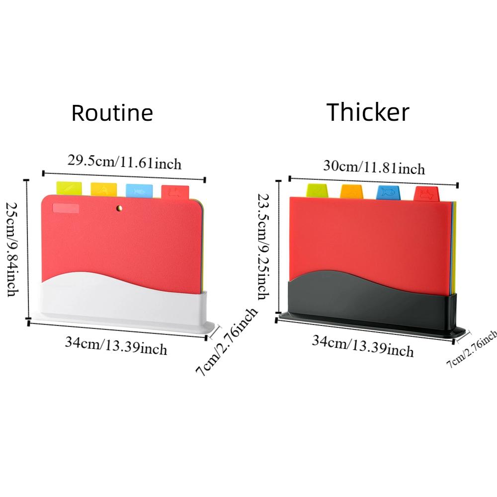 Non-Slip Cutting Board Set Hygienic Color Coded Board Set Chopping Board Set  Vegetable Prep