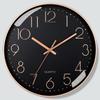Silent Quartz Clock Battery Operated Wall Mounted Clock Minimalist Hanging Clock  For Office Wall