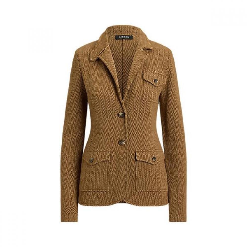 Lauren Ralph Lauren Herringbone Sweater Blazer Wmlrotws6020302260