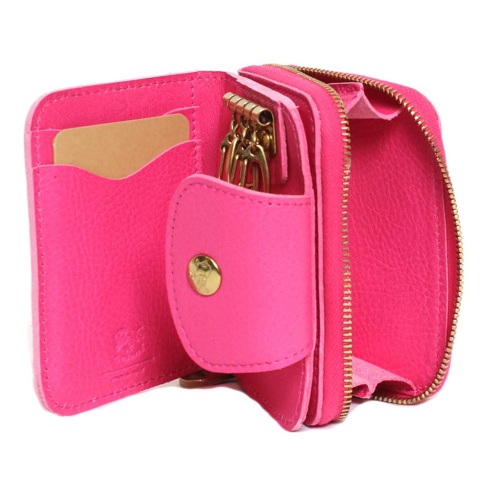 IL BISONTE 4 ключница визитница монетница SSW013 PV0005 PK213 РОЗОВЫЙ [товар]