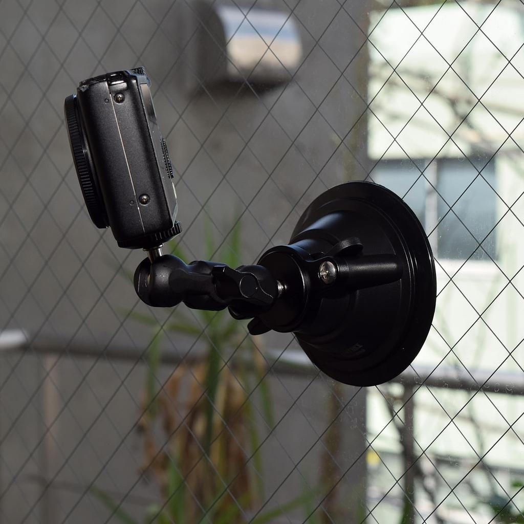 Etsumi Camera Suction Cup Mount, Digital Camera Suction Cup EX, for Car Mounts and Securing Photography Equipment, Black, VE-2333