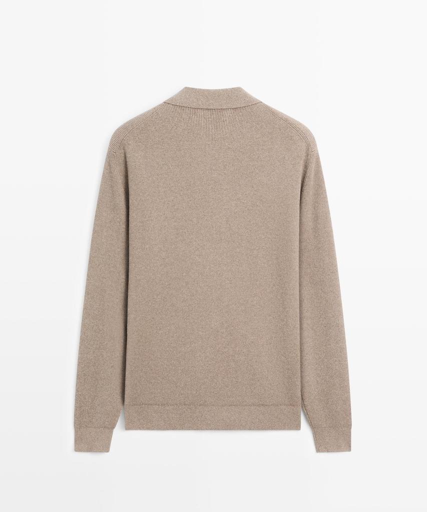 Хлопковый вязаный кардиган Massimo Dutti