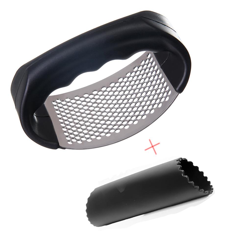 Пресс для чеснока из нержавеющей стали, ручной пресс для чеснока, кухонный пресс, соковыжималка для имбиря, инструменты для чеснока, кухонные аксессуары