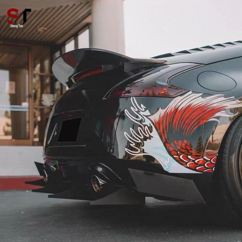 Задний спойлер-крыло-диффузор из карбона в стиле AJT для Nissan 370Z