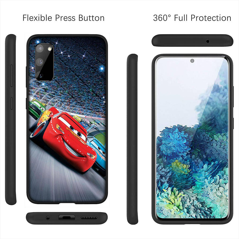 for Samsung Galaxy S25 S24 S23 S22 Ultra FE Plus A17 A37 A57 A56 A55 A06 A16 A15 A36 A26 A35 A05 A25 A54 A34 Phone Case Cars Lightning McQueen Cartoon