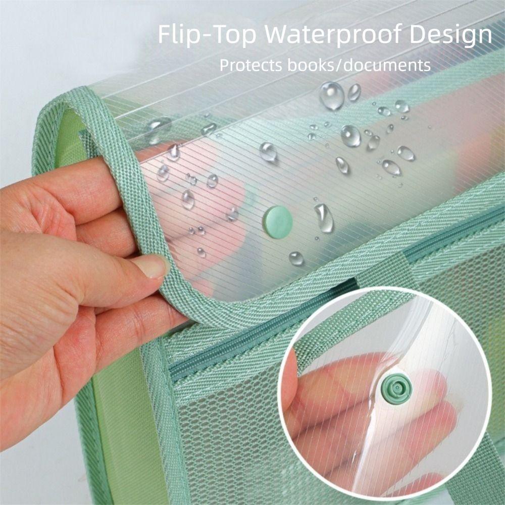 Transparent File Storage Bag PP Transparent File Bag Transparent Handheld Folder  Student Exam