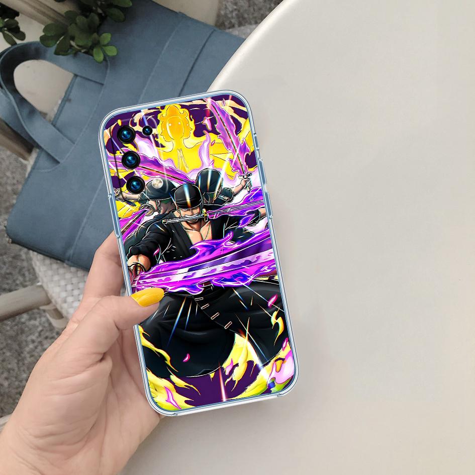One Piece Art Soft Shell Transparent Phone Case for Motorola Moto G7 G8 G9 G84 G85 G73 G24 G15 Z2 Play Power Plus