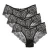 Embroidered Lace Panties Transparent Sexy Low Waist Underwear Ladies Girls Soft Breathable Briefs