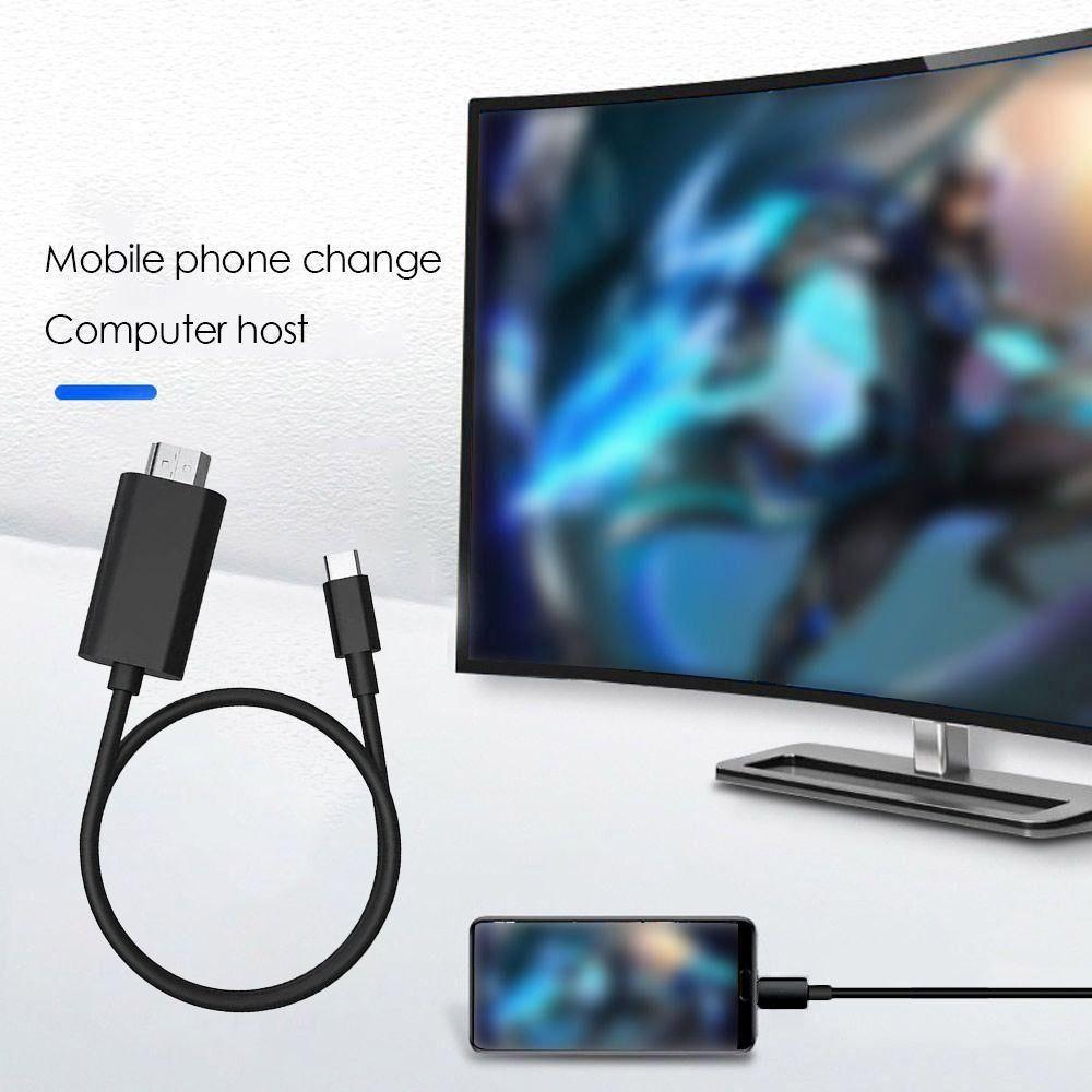 1080p Type-C To HDMI 4K@30hz Video Cord Accessories 4K HD Cable